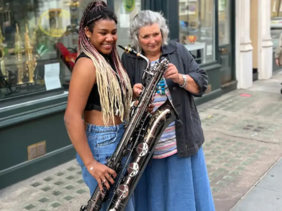 Marikit with new Baritone-Saxophone